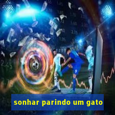 sonhar parindo um gato